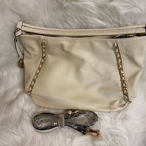 Large Cream Colored Purse Bag Satchel also Crossbody